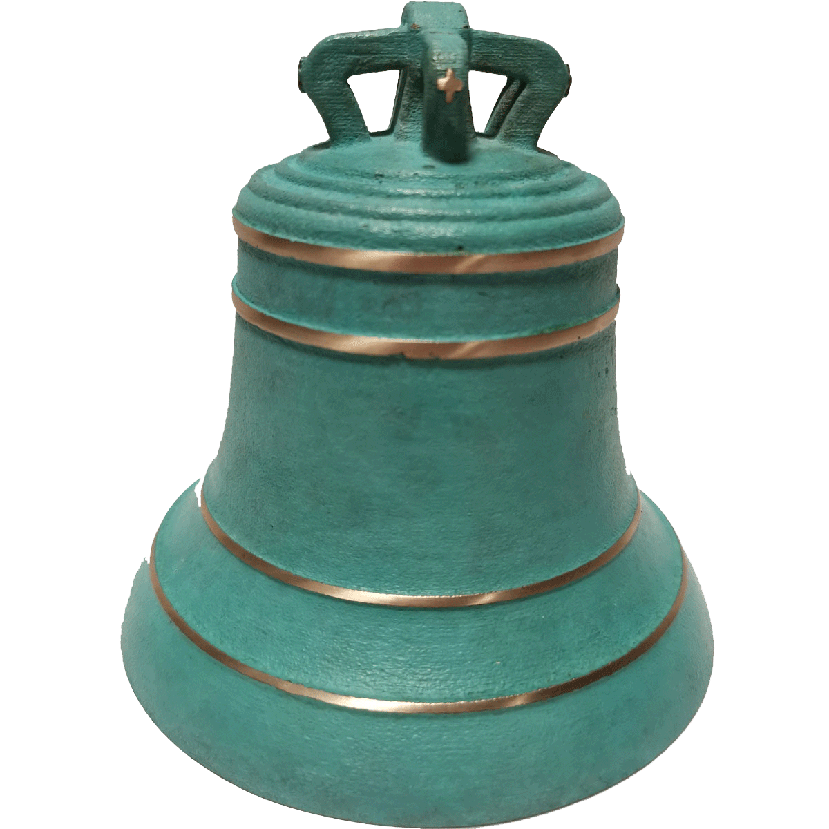 Cloche en bronze diamètre 100 vert antique
