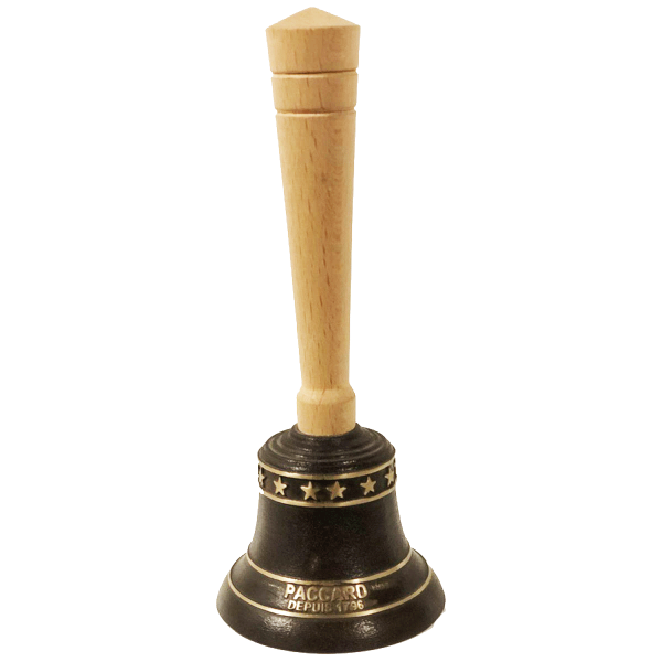 Cloche en bronze avec manche bois