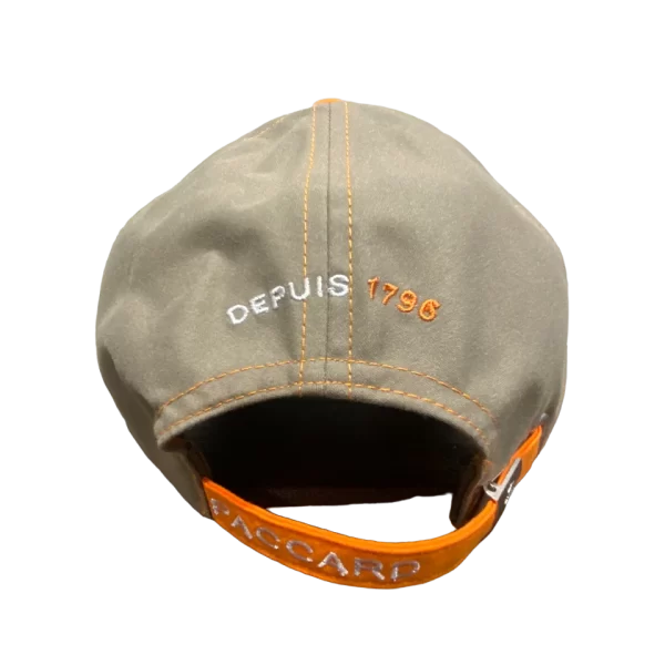 Casquette PACCARD Orange (face arrière)